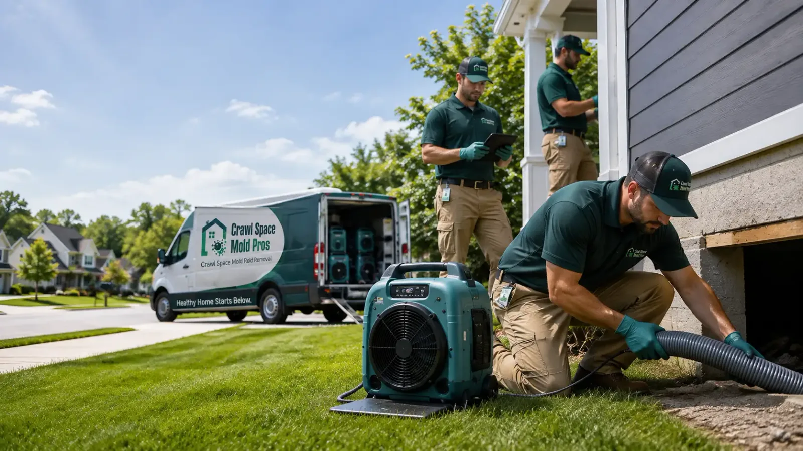 Crawl Space Mold Removal in Park River, ND